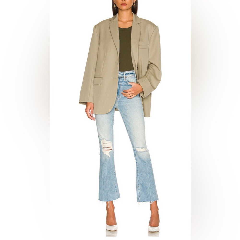 MOTHER SUPERIOR The Hustler Ankle Fray Jeans Rope’s End Wash High Rise Flare 27